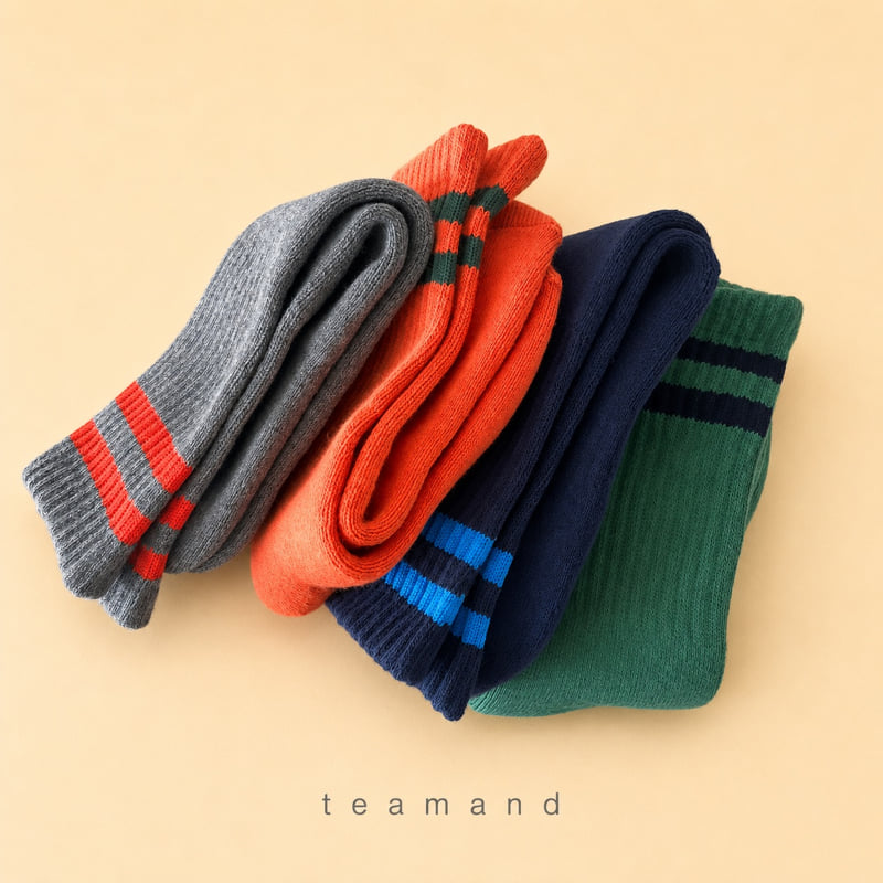 Teamand - Korean Children Fashion - #childofig - Sporty Socks
