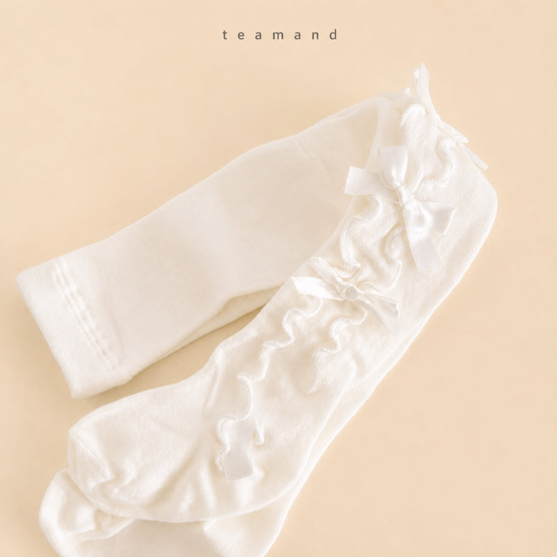 Teamand - Korean Children Fashion - #childofig - Ribbon Tights - 5