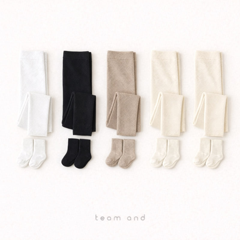 Teamand - Korean Children Fashion - #childofig - Cookie Tights Sock Set - 2