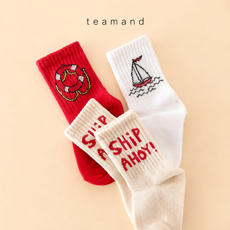 Teamand - Korean Children Fashion - #childofig - Travel Sock Set
