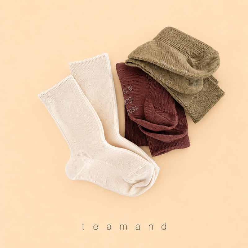 Teamand - Korean Children Fashion - #childofig - Tart Sock Set Mom Couple - 6