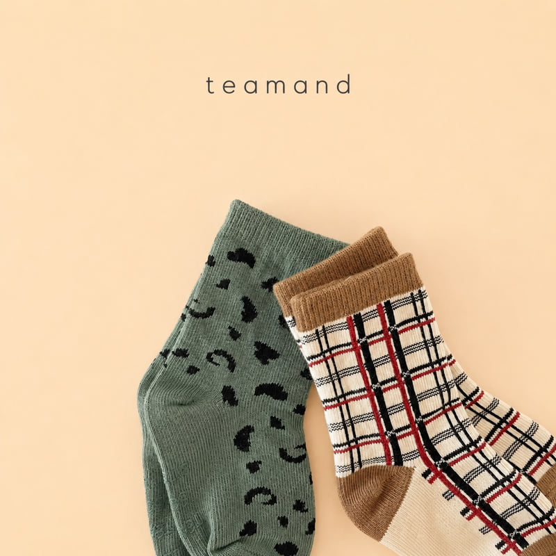 Teamand - Korean Children Fashion - #childofig - Pipi Sock Set Mom Couple