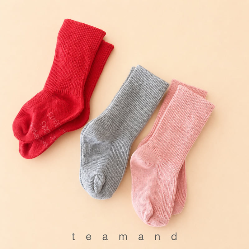 Teamand - Korean Children Fashion - #childofig - Mix Berry Sock Set Mom Couple - 4