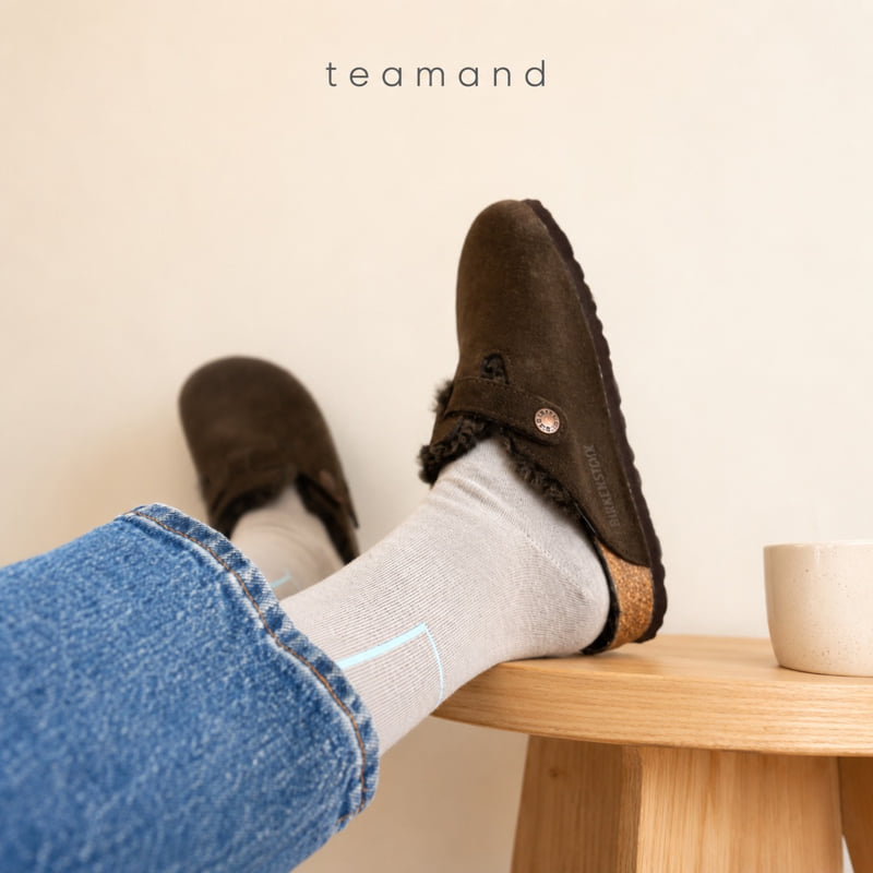 Teamand - Korean Children Fashion - #childrensboutique - Drawing Sock Set Mom Couple