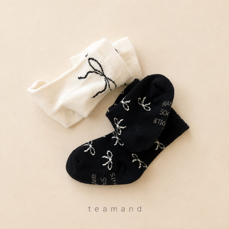 Teamand - Korean Children Fashion - #childrensboutique - Maison Ribbon Sock Set