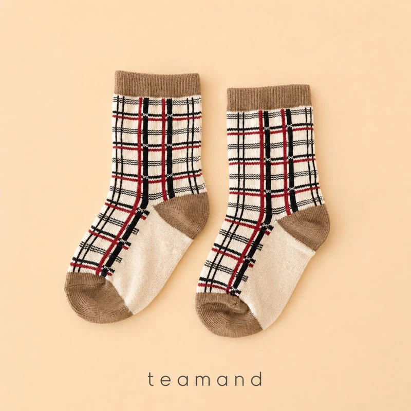 Teamand - Korean Children Fashion - #childrensboutique - Pipi Sock Set Mom Couple - 2