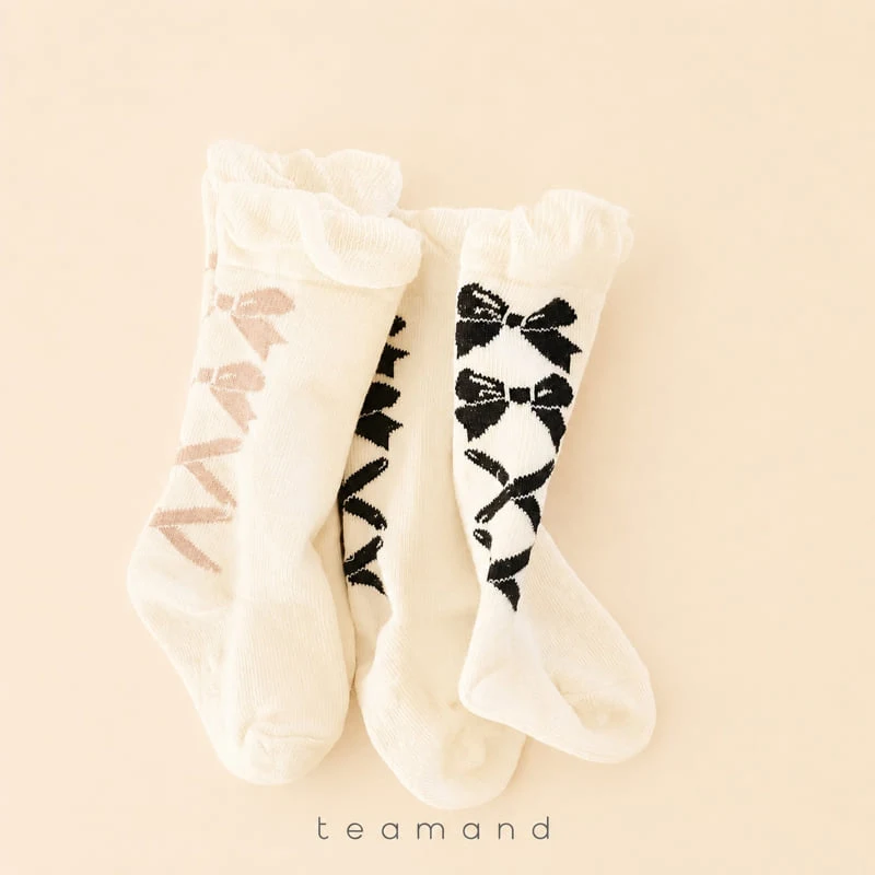 Teamand - Korean Children Fashion - #designkidswear - Ballet Ribbon Sock Set - 5