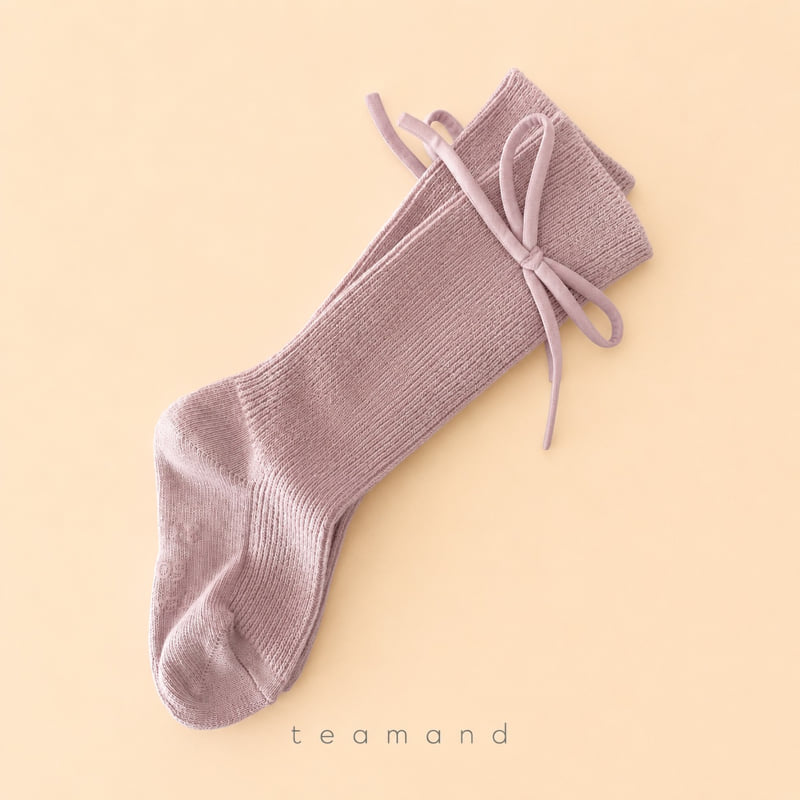 Teamand - Korean Children Fashion - #discoveringself - Bonbon Ribbon Socks - 11