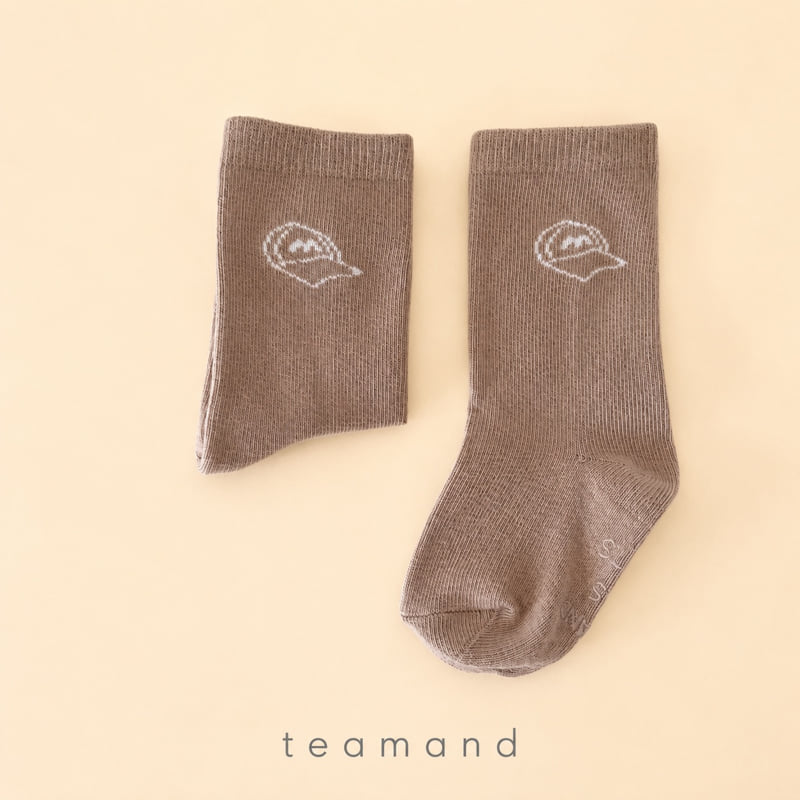 Teamand - Korean Children Fashion - #discoveringself - Drawing Sock Set Mom Couple - 3