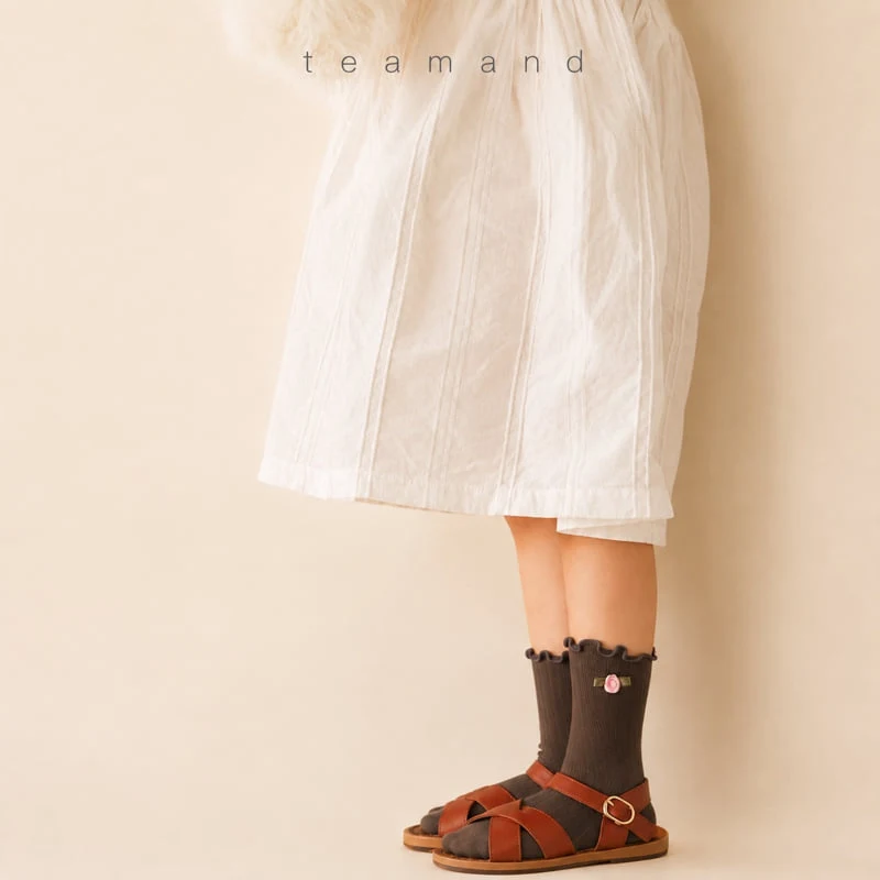 Teamand - Korean Children Fashion - #discoveringself - Small Flower Socks - 2