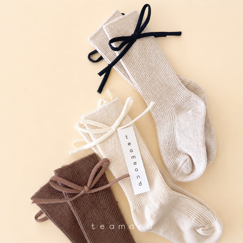 Teamand - Korean Children Fashion - #fashionkids - Bonbon Ribbon Socks - 12