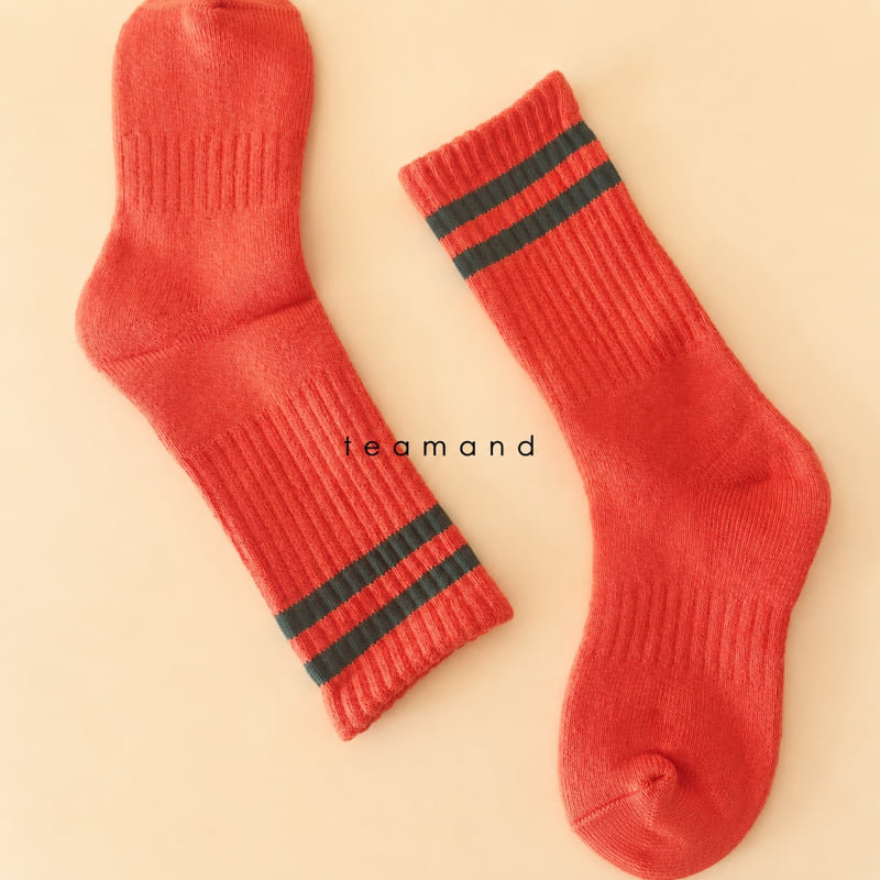 Teamand - Korean Children Fashion - #fashionkids - Sporty Socks - 5