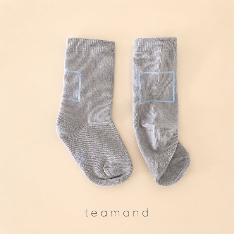 Teamand - Korean Children Fashion - #discoveringself - Drawing Sock Set Mom Couple - 4