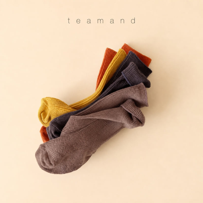 Teamand - Korean Children Fashion - #fashionkids - Maple Sock Set Mom Couple