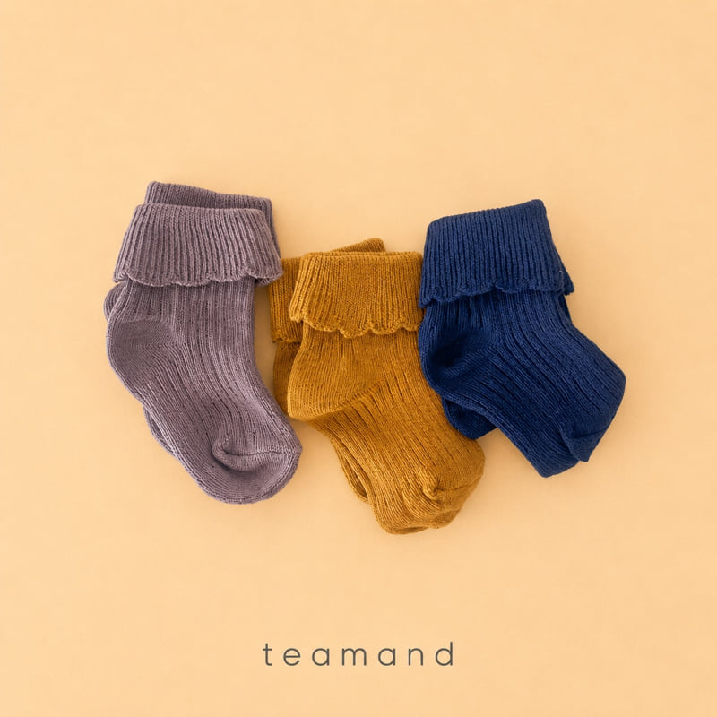 Teamand - Korean Children Fashion - #fashionkids - Ribbed Cover Sock Set - 2