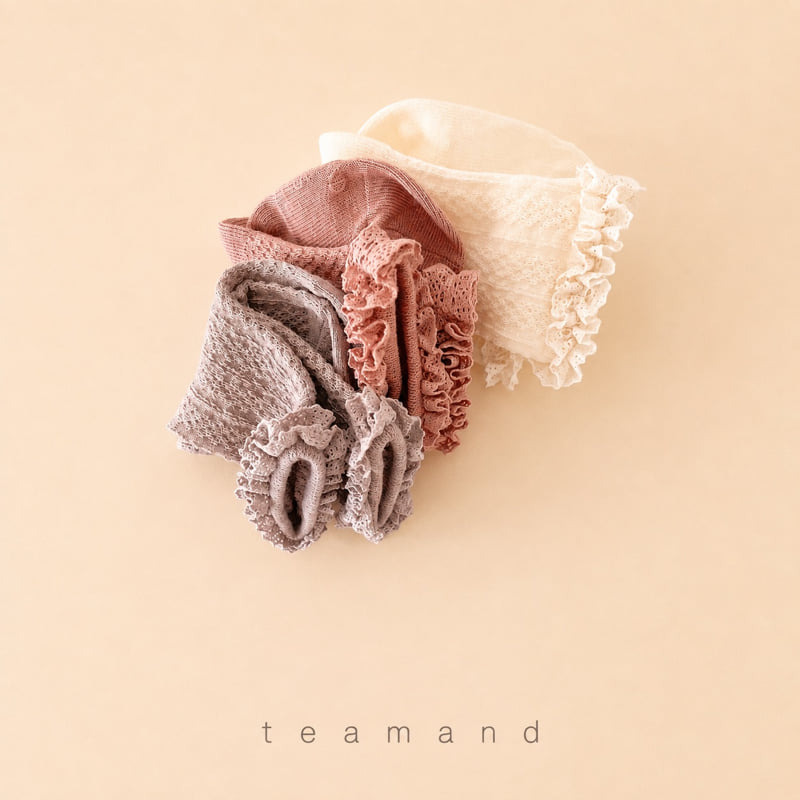 Teamand - Korean Children Fashion - #kidsshorts - French Lace Socks - 7