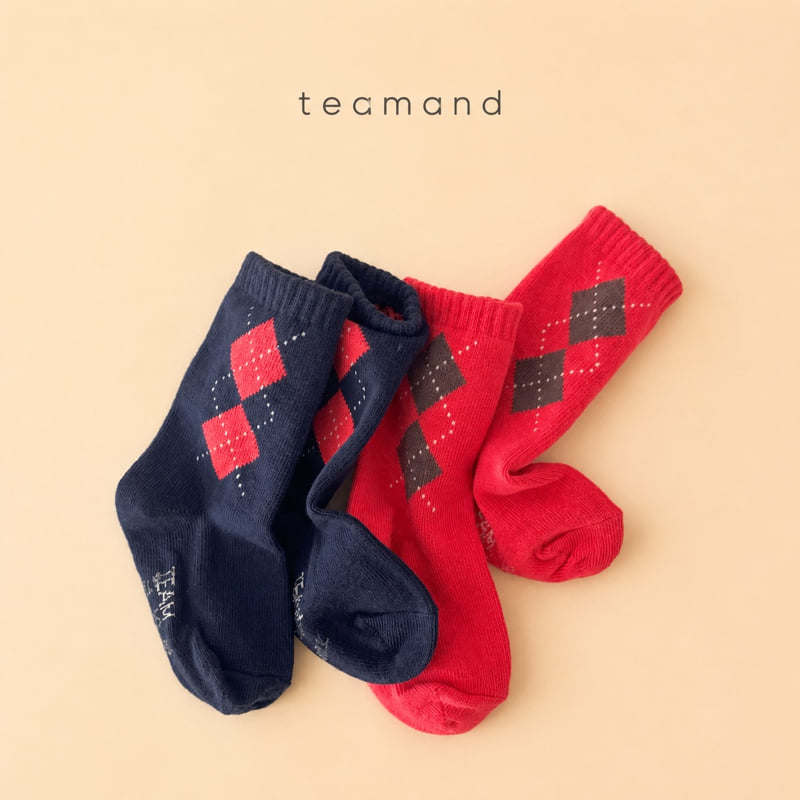Teamand - Korean Children Fashion - #kidsshorts - Eton Sock Set Mom Couple
