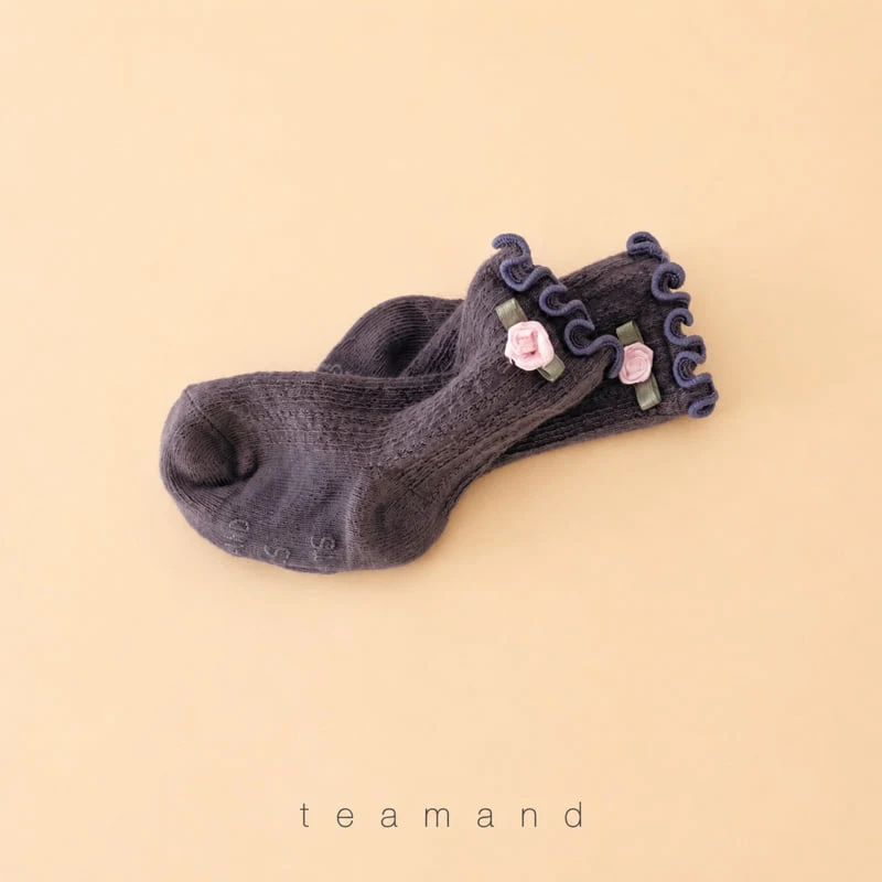 Teamand - Korean Children Fashion - #kidsstore - Small Flower Socks - 5