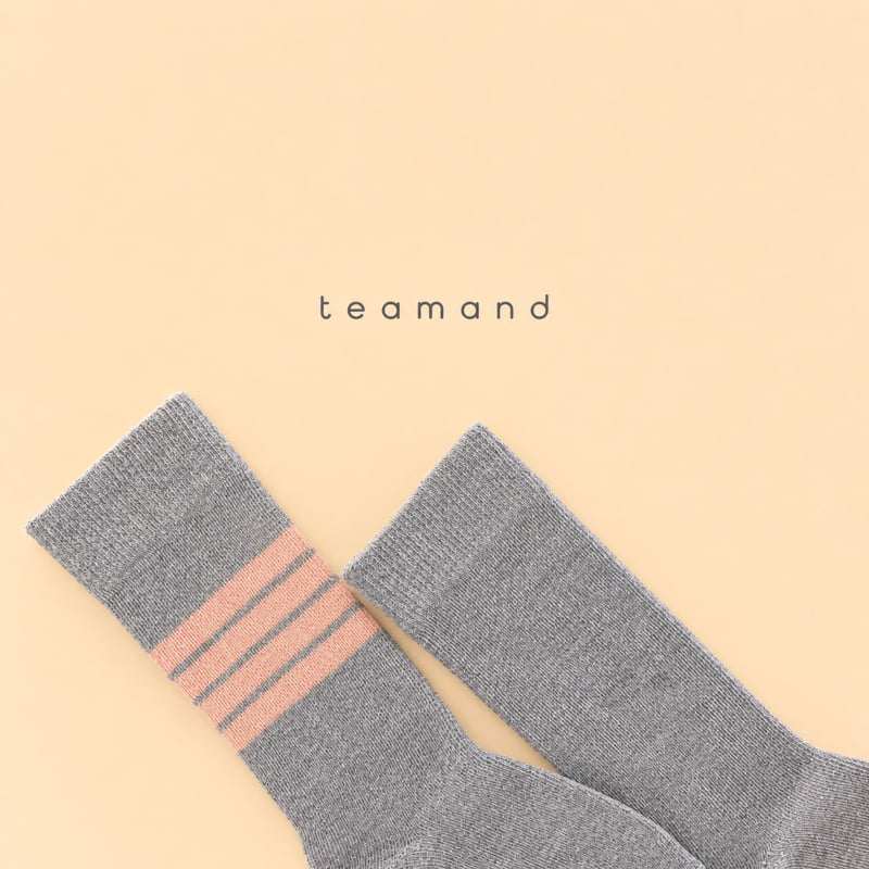 Teamand - Korean Children Fashion - #kidsstore - Half Knee Sock Set - 2