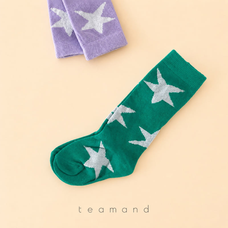 Teamand - Korean Children Fashion - #kidsstore - Star Knee Sock Set - 2