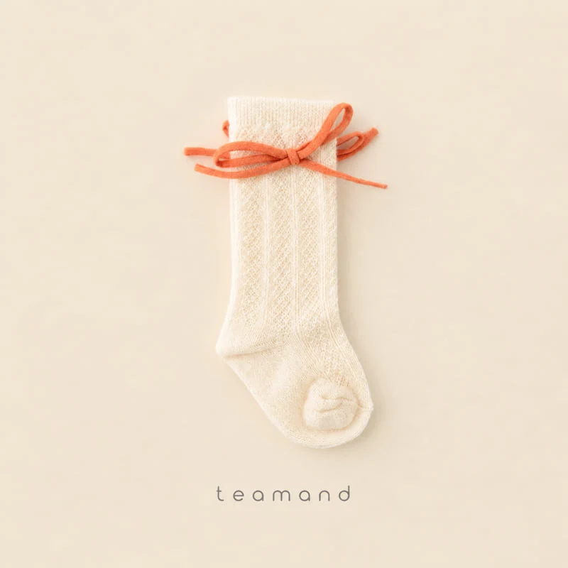 Teamand - Korean Children Fashion - #kidsstore - Song Song Ribbon Knee Socks - 3