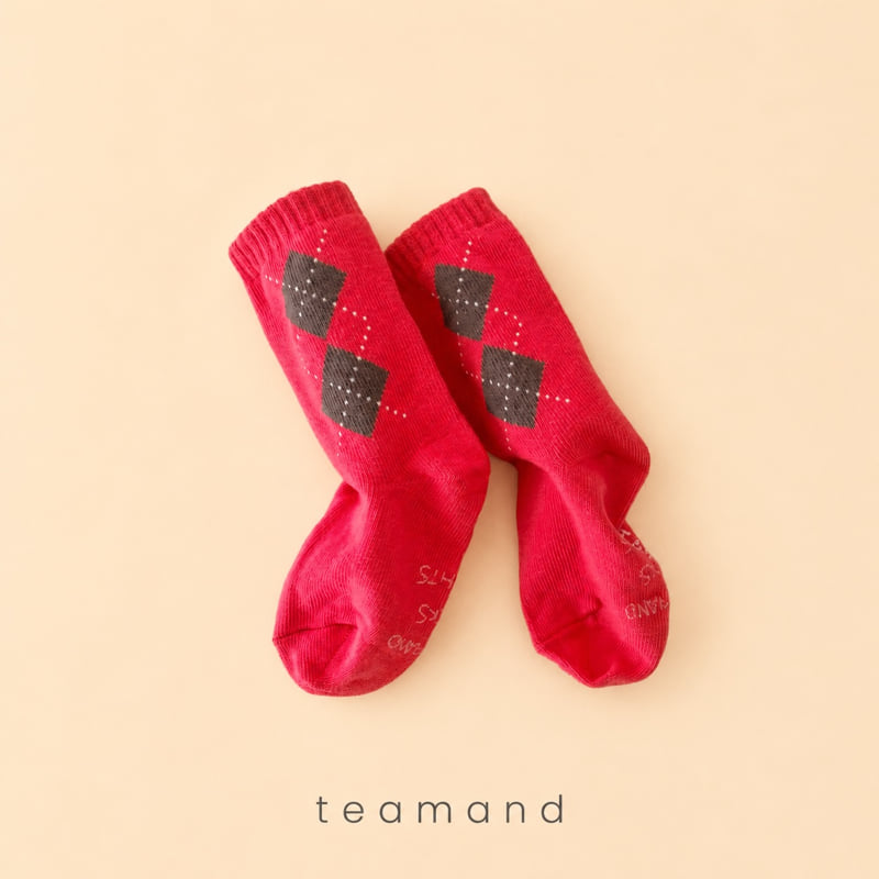Teamand - Korean Children Fashion - #kidsstore - Eton Sock Set Mom Couple - 2