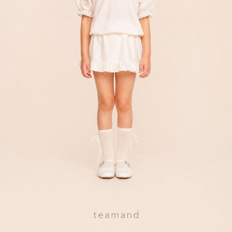 Teamand - Korean Children Fashion - #kidzfashiontrend - Rena Ribbon Sock Set - 6