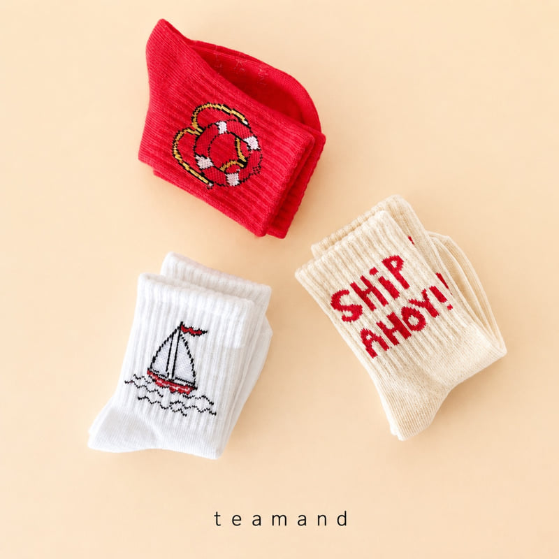 Teamand - Korean Children Fashion - #kidzfashiontrend - Travel Sock Set - 8