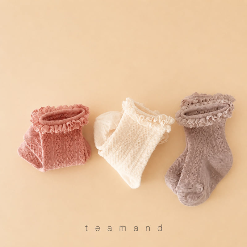 Teamand - Korean Children Fashion - #kidzfashiontrend - French Lace Socks - 9