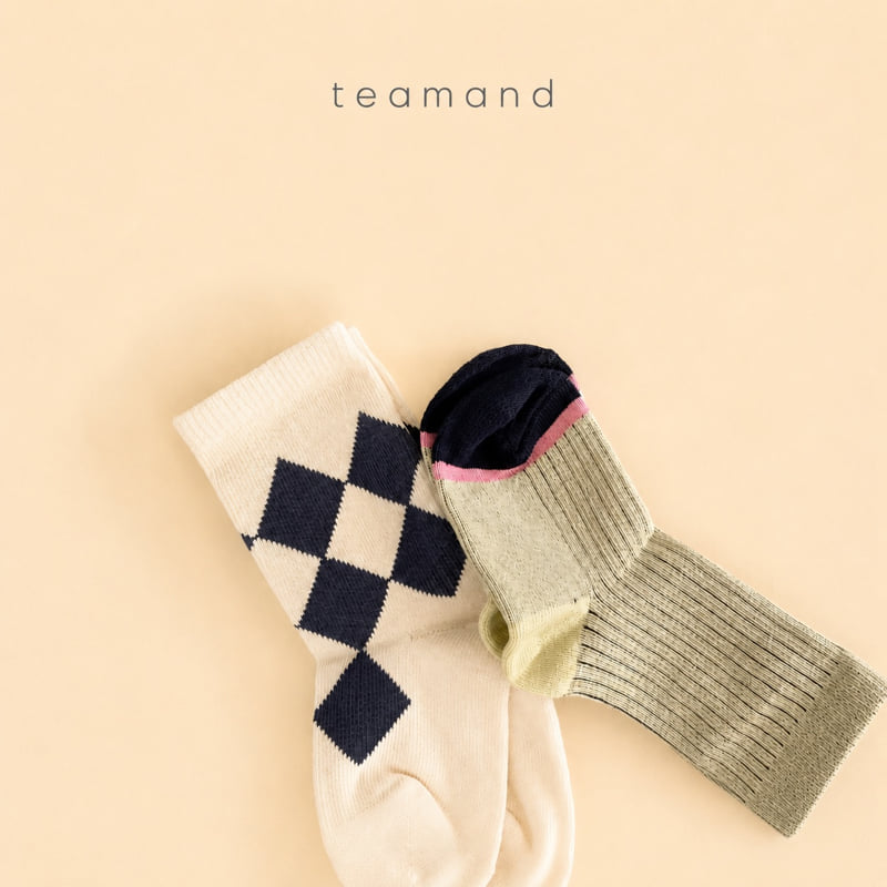 Teamand - Korean Children Fashion - #kidzfashiontrend - Berlin Sock Set Mom Couple - 6