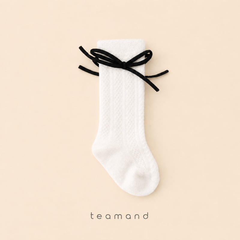 Teamand - Korean Children Fashion - #kidsstore - Song Song Ribbon Knee Socks - 4