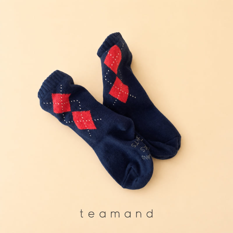 Teamand - Korean Children Fashion - #kidzfashiontrend - Eton Sock Set Mom Couple - 3