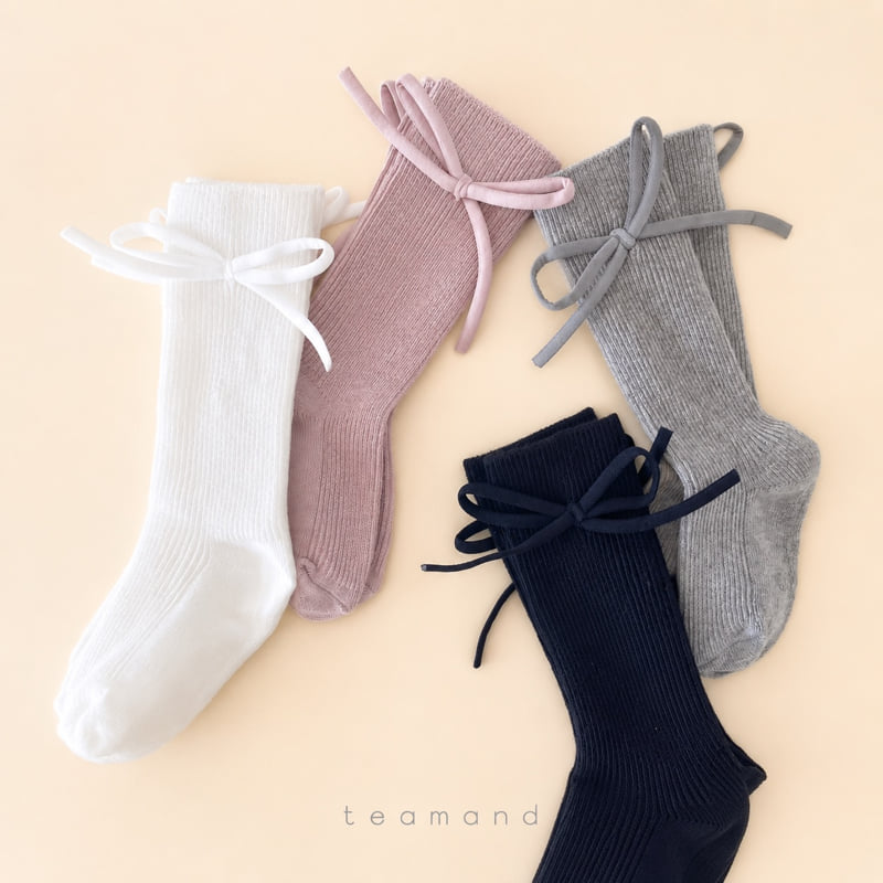 Teamand - Korean Children Fashion - #littlefashionista - Bonbon Ribbon Socks