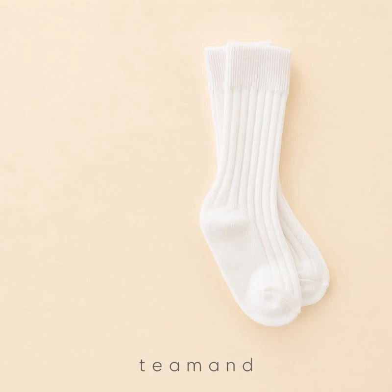 Teamand - Korean Children Fashion - #littlefashionista - Essential Knee Sock Set - 5