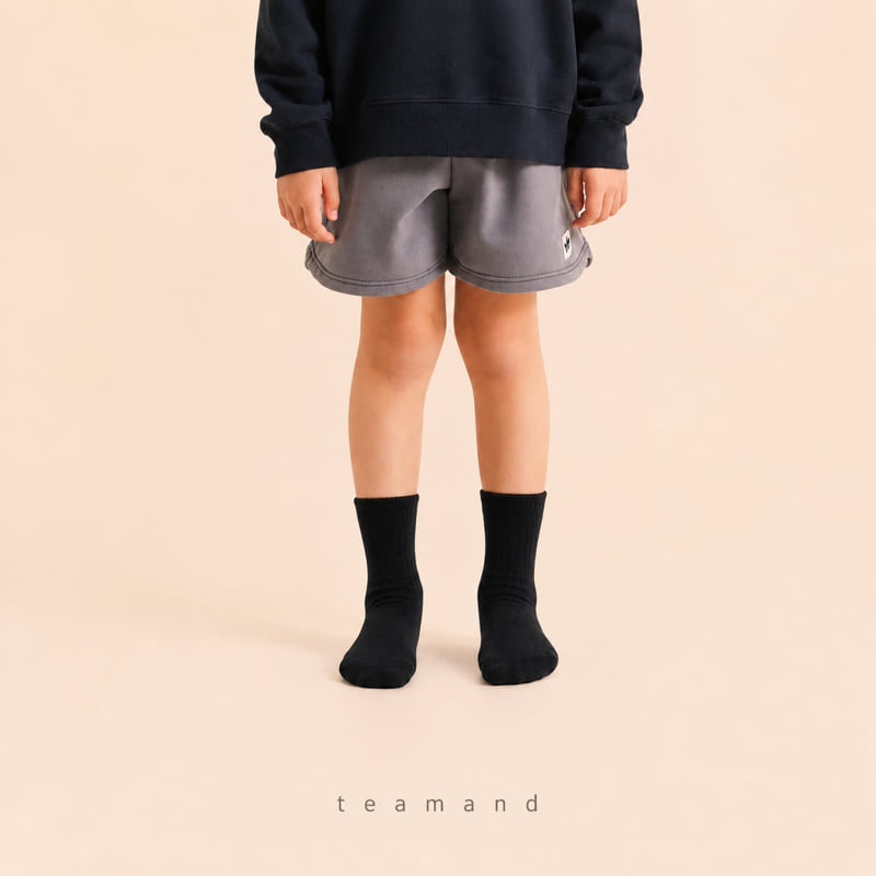 Teamand - Korean Children Fashion - #littlefashionista - Solid Crew Sock Set - 6