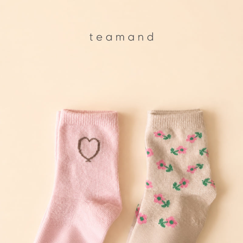 Teamand - Korean Children Fashion - #littlefashionista - Ellie Sock Set - 2