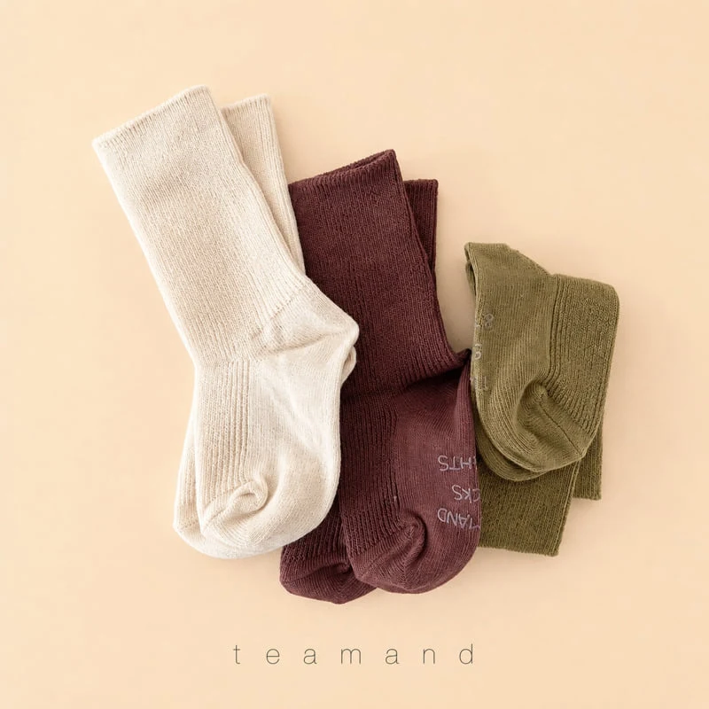 Teamand - Korean Children Fashion - #littlefashionista - Tart Sock Set Mom Couple