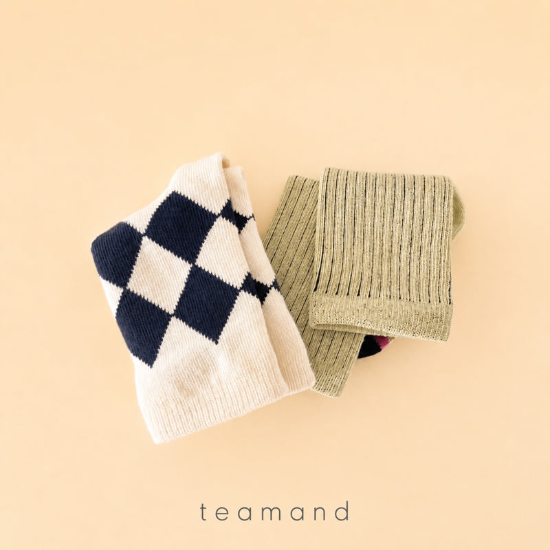 Teamand - Korean Children Fashion - #littlefashionista - Berlin Sock Set Mom Couple - 8