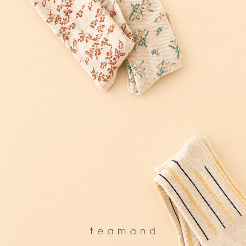 Teamand - Korean Children Fashion - #Kfashion4kids - Garden Knee Sock Set - 4