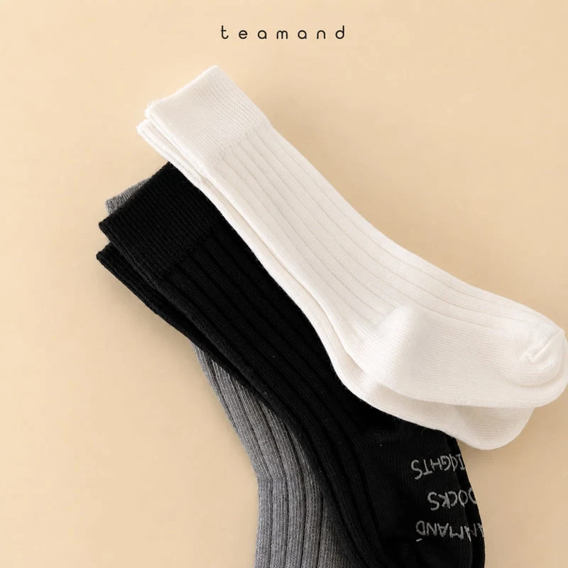 Teamand - Korean Children Fashion - #magicofchildhood - Essential Knee Sock Set - 6