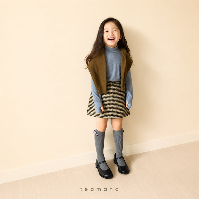 Teamand - Korean Children Fashion - #magicofchildhood - Ribbon Ribbed Knee Socks - 3