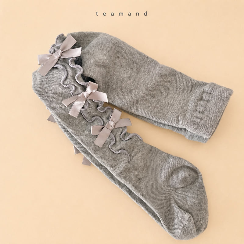 Teamand - Korean Children Fashion - #magicofchildhood - Ribbon Tights - 2