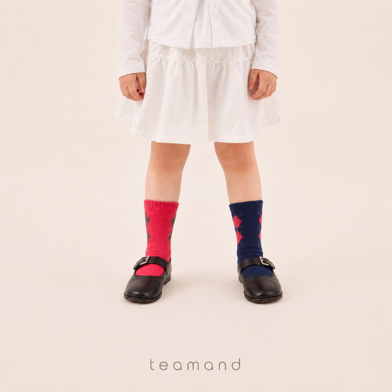 Teamand - Korean Children Fashion - #magicofchildhood - Eton Sock Set Mom Couple - 6