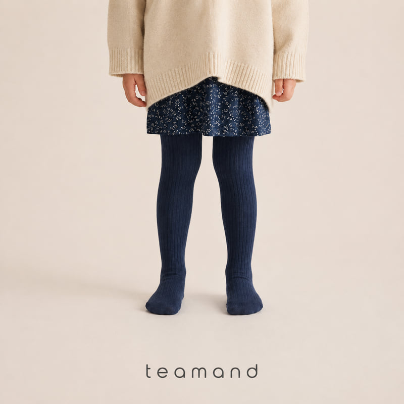 Teamand - Korean Children Fashion - #littlefashionista - Ribbed Tights - 4