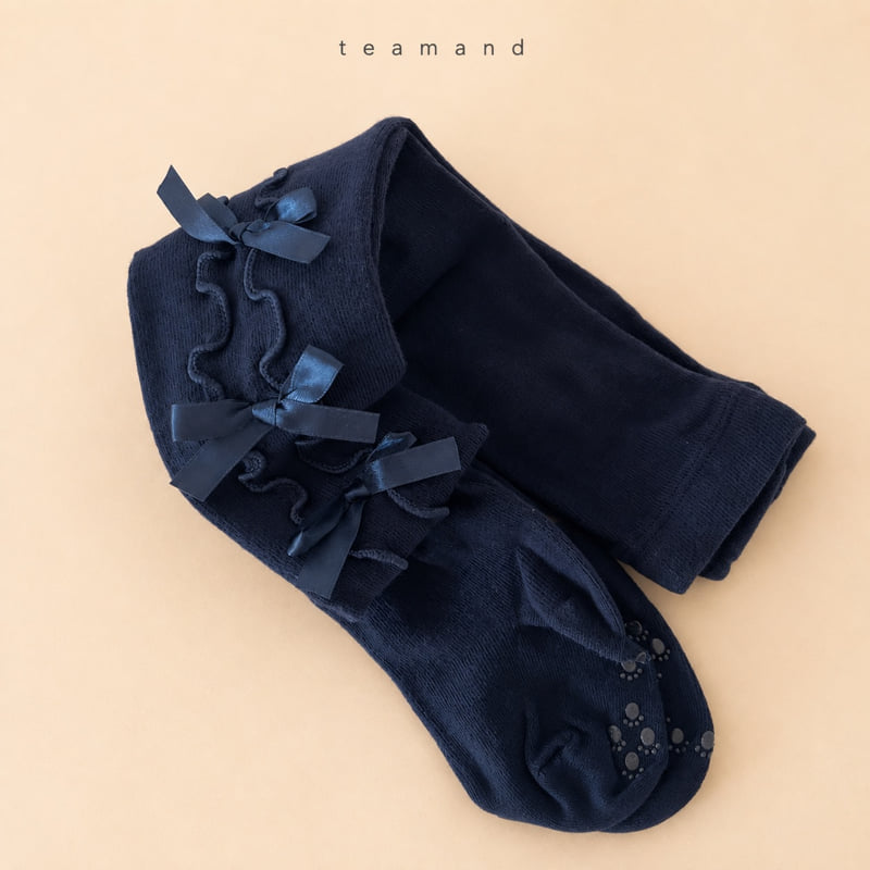 Teamand - Korean Children Fashion - #minifashionista - Ribbon Tights - 3