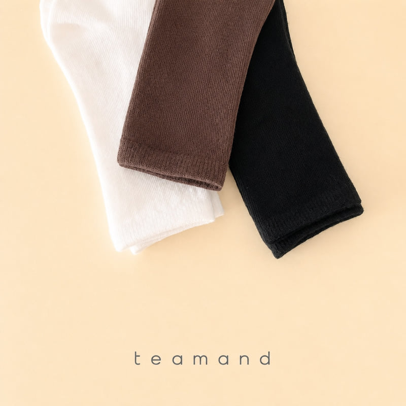 Teamand - Korean Children Fashion - #minifashionista - Plain Knee Sock Set - 2