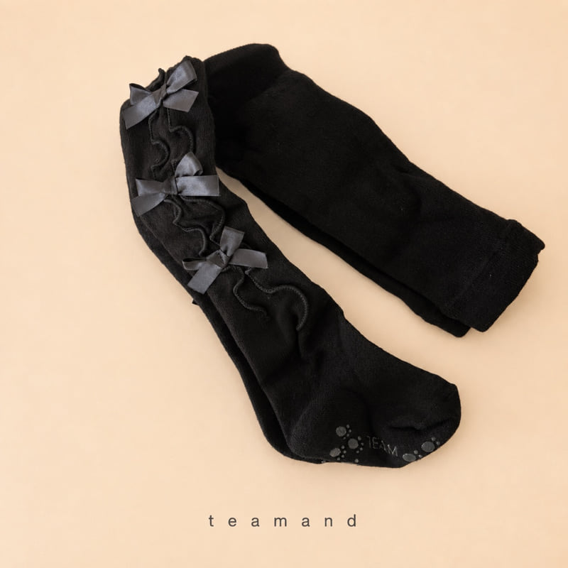 Teamand - Korean Children Fashion - #minifashionista - Ribbon Tights - 4