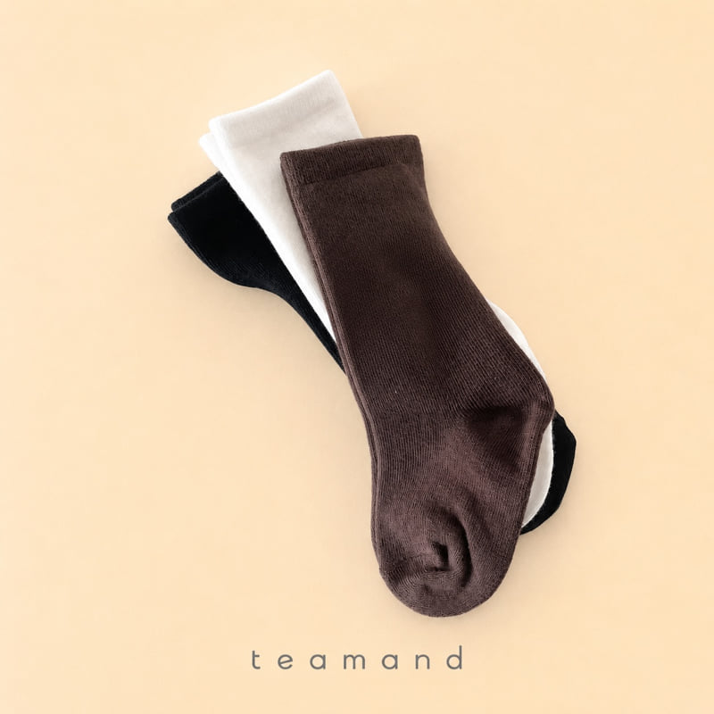 Teamand - Korean Children Fashion - #prettylittlegirls - Plain Knee Sock Set - 3
