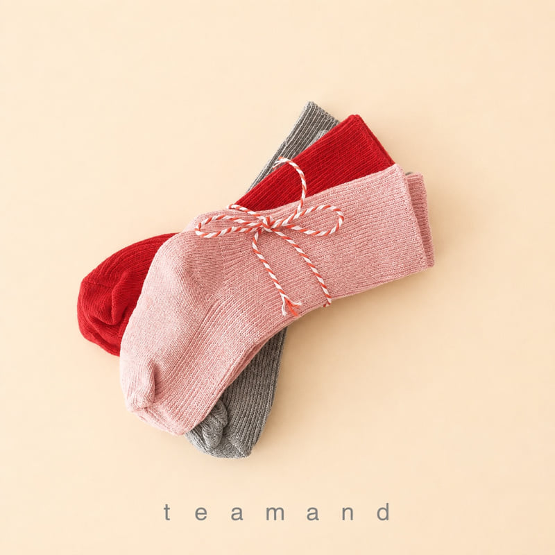 Teamand - Korean Children Fashion - #toddlerclothing - Mix Berry Sock Set Mom Couple
