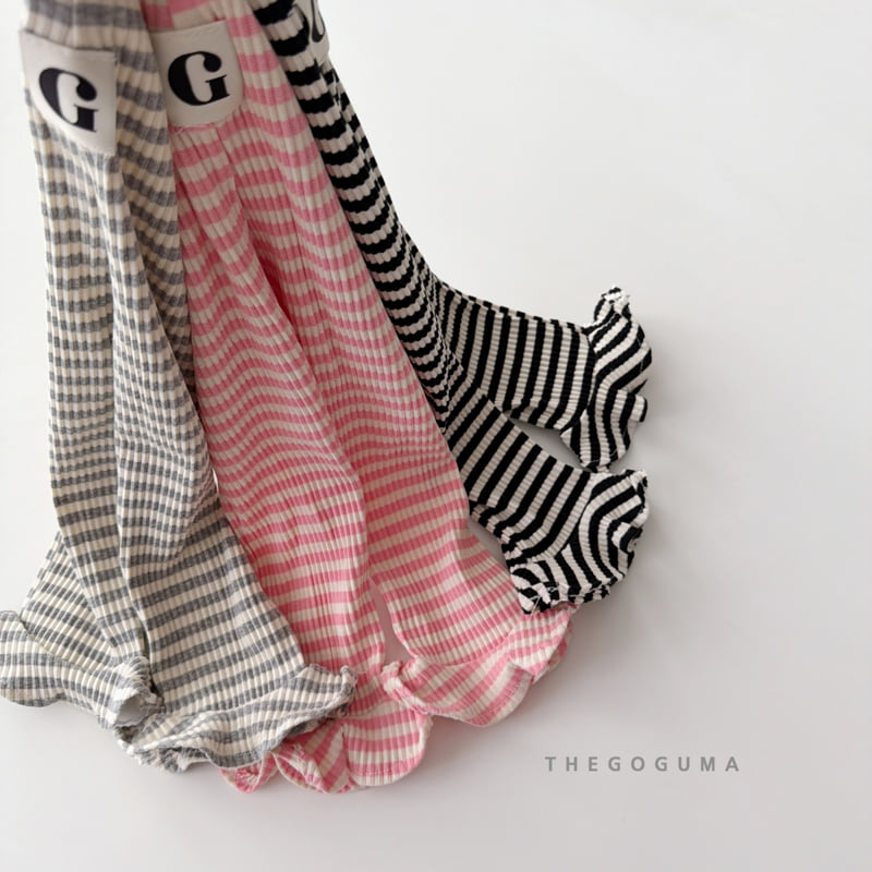 Thegoguma - Korean Children Fashion - #childofig - Frill Stripe Leggings - 5